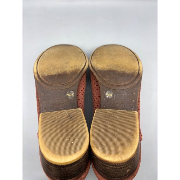 Lucky Brand Womens Booties 8 Baley Cedar Oiled Suede Perforated - Picture 7 of 7